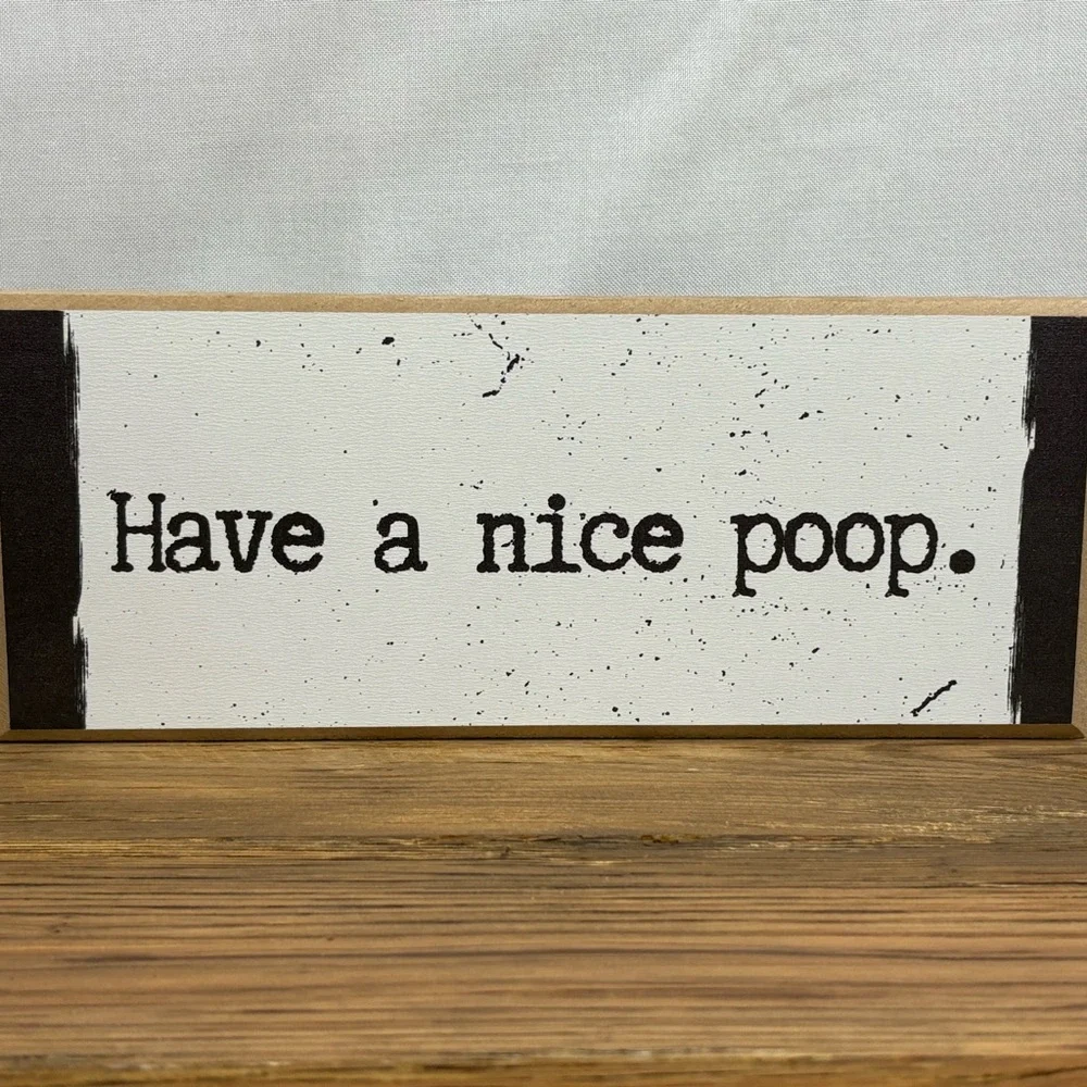 Humorous‎ Bathroom Sign